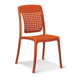 patio chair FACTORY • orange stackable | seat height 465 mm product photo