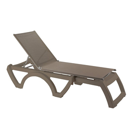 sunbed JAMAICA BEACH taupe stackable | 1900 mm x 700 mm H 380 mm product photo