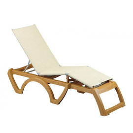 sunbed BALI brown | beige stackable | 2050 mm H 380 mm product photo