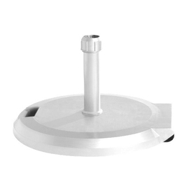 parasol base white | suitable for pole Ø 26 - 55 mm | rolls product photo