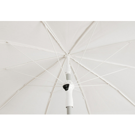 parasol POOL cream coloured round with flounce Ø 200 cm H 214 cm product photo  S