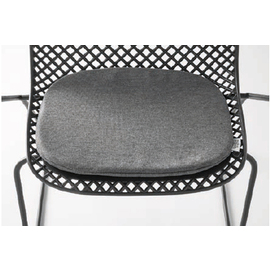 chair seat cushion anthracite rectangular 400 mm x 320 mm product photo