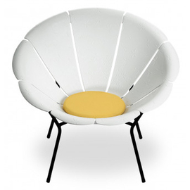 seat cushion YÉYÉ 72' yellow Ø 300 mm product photo  S