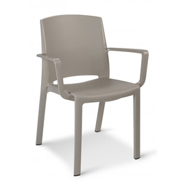 patio chair MILTON • linen colour stackable | seat height 450 mm product photo