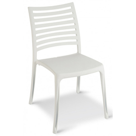 patio chair SUNDAY • white stackable | seat height 465 mm product photo