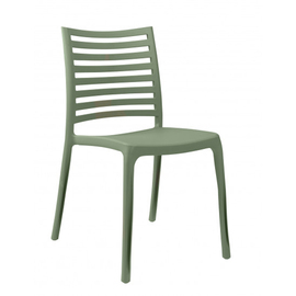 patio chair SUNDAY • green stackable | seat height 465 mm product photo