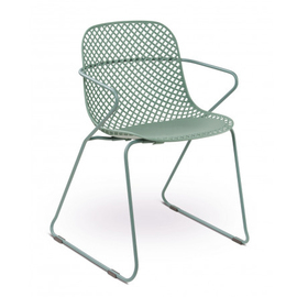 patio chair RAMATUELLE 73 ' green stackable seat height 420 mm product photo