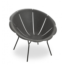 patio armchair YÉYÉ 72' anthracite seat height 335 mm product photo