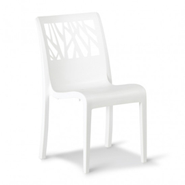 patio chair VEGETAL • white stackable | seat height 475 mm product photo