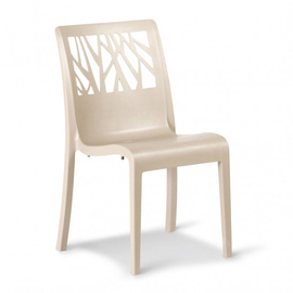 patio chair VEGETAL • linen colour stackable | seat height 475 mm product photo