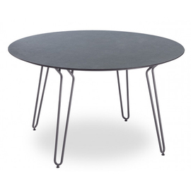 patio table RAMATUELLE 73 ' black | anthracite Ø 1300 mm H 745 mm product photo