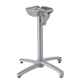 table frame X-ONE Xl silver grey | suitable for table tops 800 mm | 900 mm L 600 mm W 600 mm H 710 mm product photo