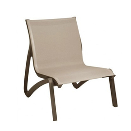 lounge chair SUNSET • bronze | cognac stackable | seat height 380 mm product photo