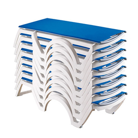 sunbed JAMAICA BEACH white | taupe stackable | 1900 mm x 700 mm H 380 mm product photo  S