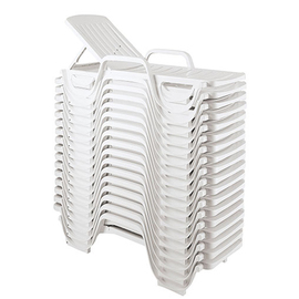 sunbed MIAMI white stackable | 1900 mm x 670 mm H 280 mm product photo  S