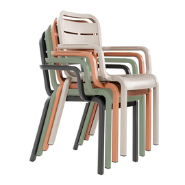 armchair | patio chair CANNES green | stackable product photo  S