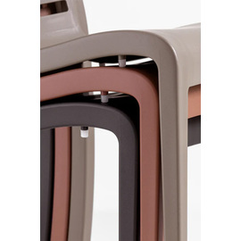 outdoor chair SLAT anthracite | stackable product photo  S