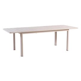 outdoor dining table CANNES | aluminium havanna | retractable 1730 - 2330 mm product photo  S