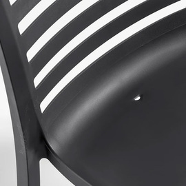 outdoor chair SLAT anthracite | stackable product photo  S