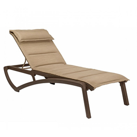 sunbed SUNSET COMFORT bronze | brown stackable | 1920 mm x 780 mm H 390 mm product photo