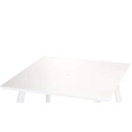 tabletop SUNSET square with hole for sunshade white L 900 mm W 900 mm product photo