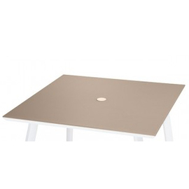 tabletop SUNSET square with hole for sunshade brown L 900 mm W 900 mm product photo