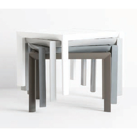 side table SUNSET square silver coloured L 500 mm W 500 mm H 370 mm product photo  S