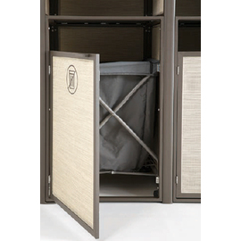 towel valet T36 SUNSET bronze | brown 1880 mm x 635 mm H 1780 mm 9 compartments | 3 double doors product photo  S