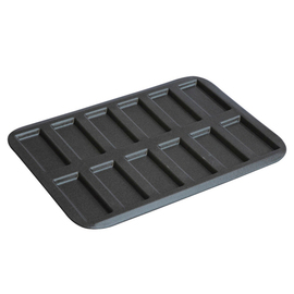 multiform baking sheet • mini Financier non-stick coated | 12-cavity | mould size L 75 mm L 290 mm W 198 mm product photo