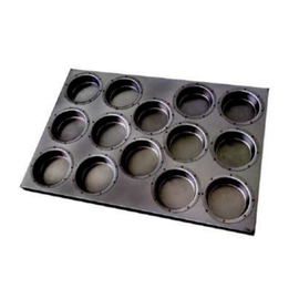 multiform baking sheet • muffin baker's standard non-stick coated | 14-cavity | mould size Ø 100 x h 30 mm L 600 mm W 400 mm product photo