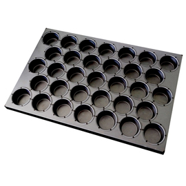 multiform baking sheet • muffin baker's standard non-stick coated | 33-cavity | mould size Ø 70 x 35 mm L 600 mm W 400 mm product photo