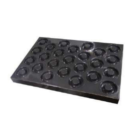 multiform baking sheet • rings baker's standard non-stick coated | 25-cavity | mould size Ø 80 x 20 mm L 600 mm W 400 mm product photo