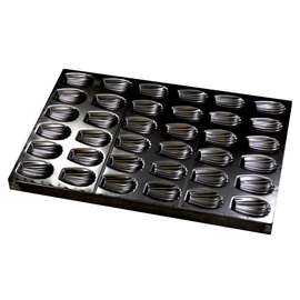 multiform baking sheet • Madeleine cake baker's standard non-stick coated | 36-cavity L 600 mm W 400 mm product photo