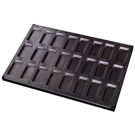 multiform baking sheet • Financier baker's standard non-stick coated | 24-cavity | mould size 98 x 48 x h 13 mm L 600 mm W 400 mm product photo