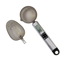 Digital measuring spoon, 23 x 7 x 5 cm, unit: 100g, from 0.1 g to 1 kg, 2 attachments: spoon 57 ml, pot 130 ml product photo