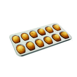 multiform baking sheet • Madeleine cake | 12-cavity L 395 mm W 200 mm product photo  S