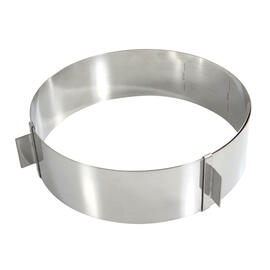 tartring adjustable Ø 160 - 280 mm H 60 mm stainless steel material thickness 6/10 product photo