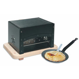 table BBQ grill charcoal warming compartment  L 330 mm  x 215 mm  H 218 mm product photo  S