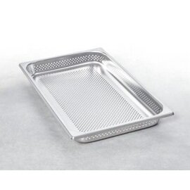 GN Container Perforated 1/1-55 mm 530x325 mm Stainless Steel Gastronorm CNS 