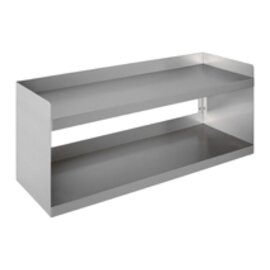 doudouble wall rack DWB 100 closed sidelong 2 shelves  L 1000 mm  B 250 mm  H 100 mm product photo