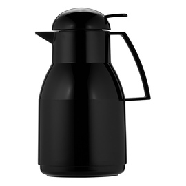 vacuum jug TOP PUSH 1 ltr black shiny glass insert screw cap  H 258 mm product photo