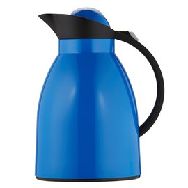 vacuum jug HAWAII PUSH 1 ltr blue|black shiny glass insert screw cap  H 240 mm product photo