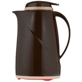 vacuum jug WAVE Mini 0.6 ltr cappuccino coloured push button closure | one-hand operation product photo