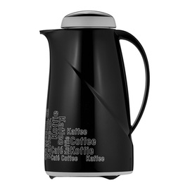 vacuum jug WAVE COFFEE BREAK 1 ltr black vacuum -  tempered glass screw cap  H 252 mm product photo