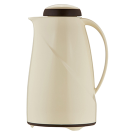 vacuum jug WAVE maxi 1 ltr vanilla coloured vacuum -  tempered glass screw cap  H 275 mm product photo