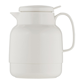 vacuum jug MONDO PUSH 1.3 ltr white shiny glass insert screw cap  H 208 mm product photo