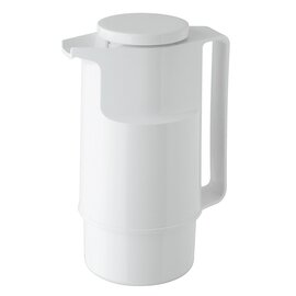 vacuum jug SERVICE 1 ltr white shiny glass insert screw cap  H 263 mm product photo