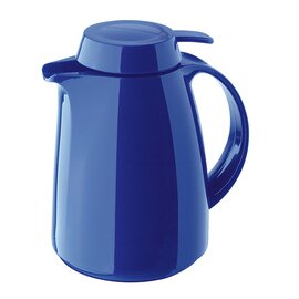 vacuum jug SERVITHERM 0.3 ltr dark blue shiny vacuum -  tempered glass screw cap  H 172 mm product photo