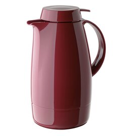 vacuum jug SERVITHERM 1.3 ltr red shiny vacuum -  tempered glass screw cap  H 268 mm product photo
