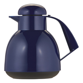 vacuum jug DAY 1 ltr dark blue shiny glass insert screw cap  H 212 mm product photo